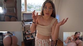 I wet my stepsister's pants and we ended up naked in the room