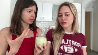 Gina Gerson and Maya rose about hot drinks