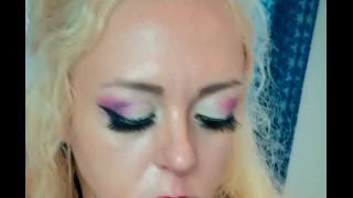 The Blonde really likes to SUCK your DICK