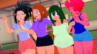 Horny Teens from Deku's School Wants ALL of his Sperm - My Hero Academia Anime Hentai 3d Compilation